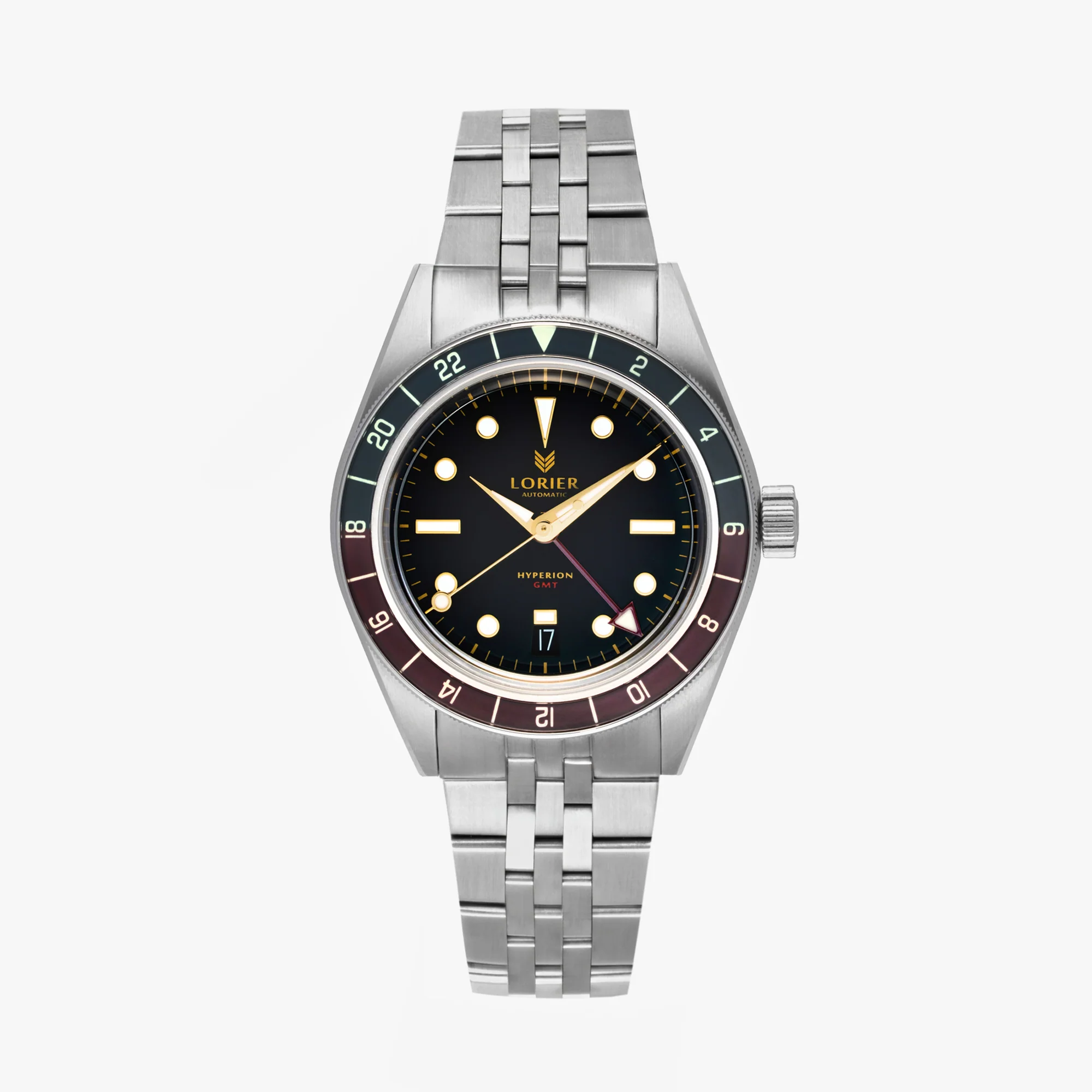 Lorier Hyperion GMT from the brand’s relaunched core collection
