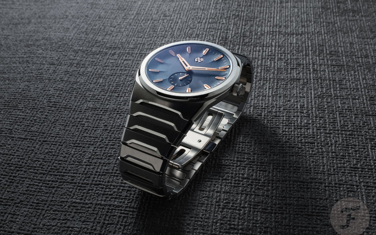 Blue Formex Aria Manufacture Chronometer shown during the Biel manufacture visit